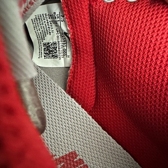Red and Gray Satin Nike Dunks - Picture 6 of 7